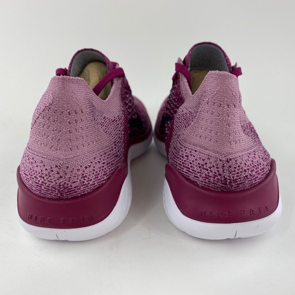 Nike Free RN Flyknit 2018 Raspberry Women’s Sneakers Shoes - Picture 16 of 16